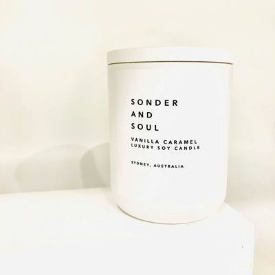 Sonder and Soul - Vanilla Caramel Soy Candle Sonder and Soul