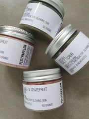 Citrus-infused exfoliating salt scrub