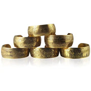Tibetan Bronze Metal Carving Flower Elephant Cuff Bracelets& Bangles For Women Jewelry Gift - CosmicBlueprint7