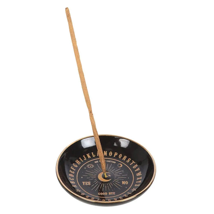 Black And Gold Talking Board Ceramic Incense Holder WONDER IMPORTS AUSTRALIA