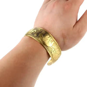 Tibetan Bronze Metal Carving Flower Elephant Cuff Bracelets& Bangles For Women Jewelry Gift - CosmicBlueprint7