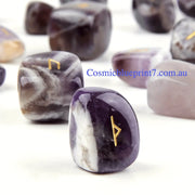 25 piece natural stone rune crystals