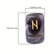 Divination runes 25pcs natural crystal stones