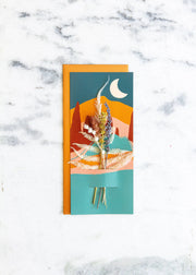 Mountains | Dried Floral Greeting Card Lucca