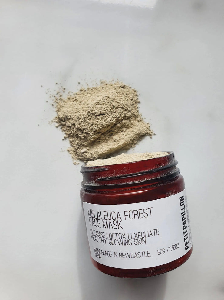 Herbal forest face mask with melaleuca extract