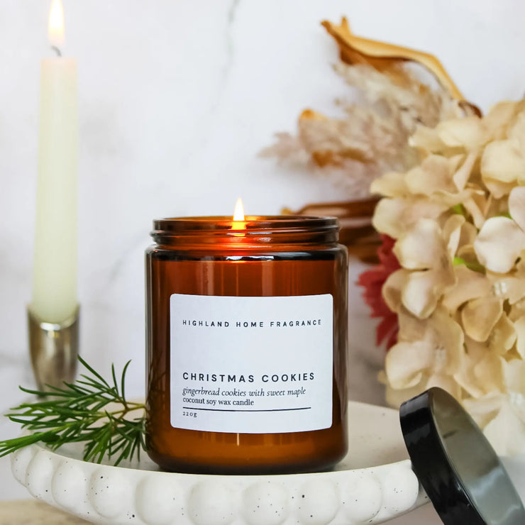 Christmas Cookies | Gingerbread & Maple- 220g CocoSoy Candle Highland Home Fragrance