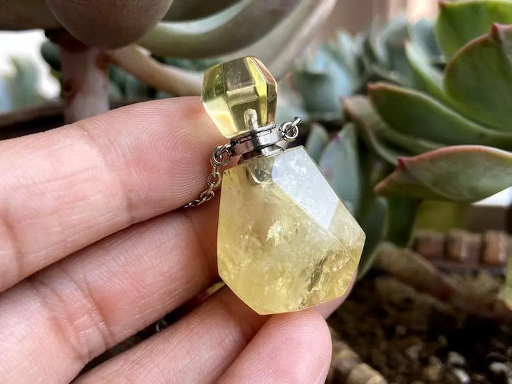 Perfume Bottle Pendant with Aplicator CosmicBlueprint7