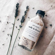 Milk & Flower Bath Milk: 100 Grams Glass Bottle Petit Papillon