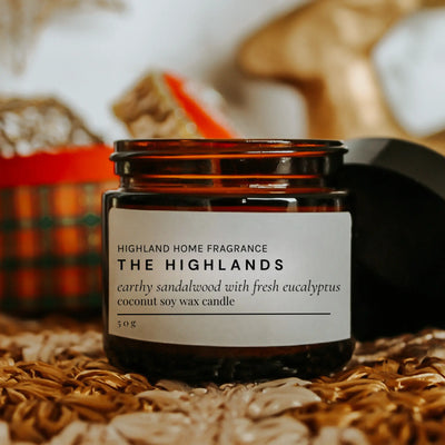 Highland Home Fragrance - The Highlands | Eucalyptus & Sandalwood - 50g Soy Candle Highland Home Fragrance
