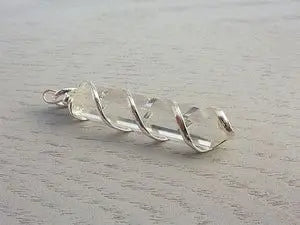 Stunning Clear Quartz Earth Pendant CosmicBlueprint7