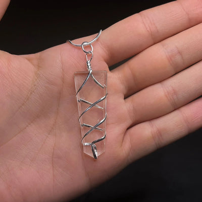 Clear Quartz Unique wire wrap CosmicBlueprint7