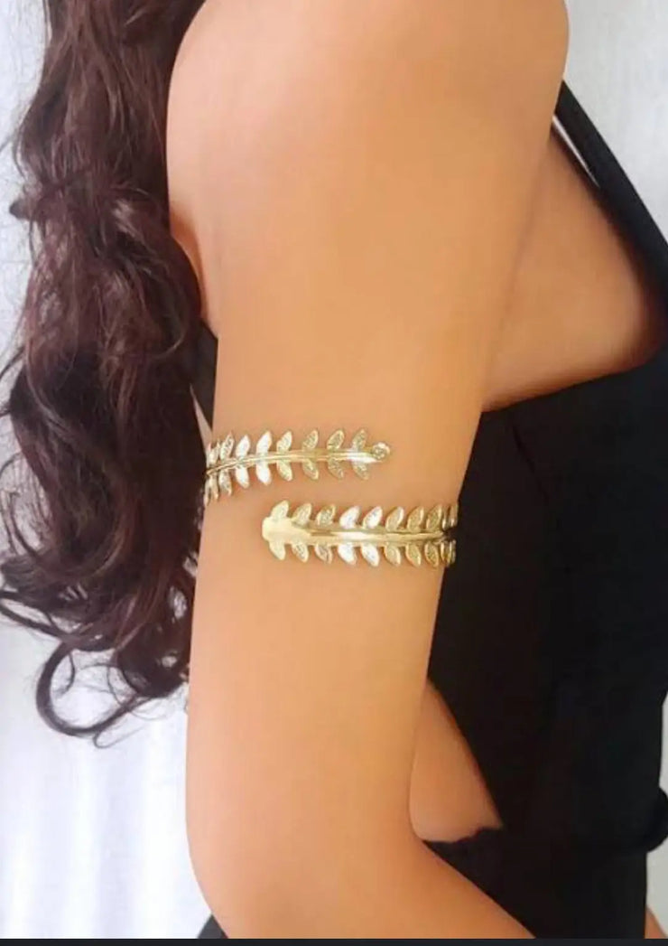 Fashion Punk Coiled Adjustable Arm Armband Bangle Women Jewelry Egypt Adjustable Arm Cuff Armlet - CosmicBlueprint7