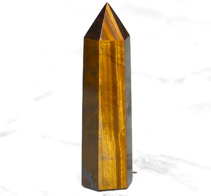 Tiger Eye Point cystal EARTHSTONE FIRE&ICE