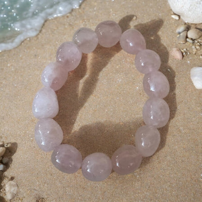 Rose Quartz Crystal Bracelet EARTHSTONE FIRE&ICE