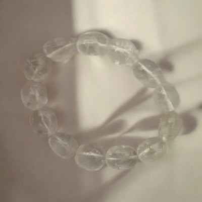 Clear Quartz Crystal Bracelet EARTHSTONE FIRE&ICE