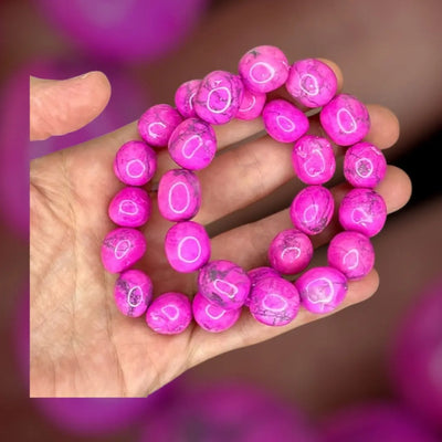 Pink Howlite Bracelet EARTHSTONE FIRE&ICE