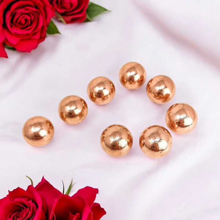 Copper spheres (ball) solid (each) EARTHSTONE FIRE&ICE