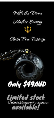 Black obsidian protection necklace limited time only! CosmicBlueprint7