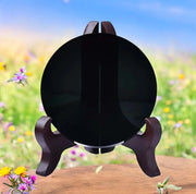 Black Obsidian mirror for home protection