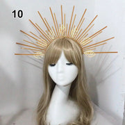 Baroque Style Diy Lolita Crown Material Church Sun Goddess Crown Virgin Mary Lolita DIY Tiara Crown Making Kit Hair Accessories CosmicBlueprint7