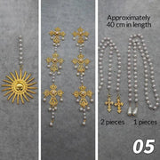 Gold Sun Crown Headband Sun Godmother's Crown Tiara Virgin Mary Gothic Fairy Goddess Hair Accessories DIY Tiara Making Material CosmicBlueprint7