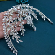 Goddess/Rhinestone Bridal Tiaras And Crowns Queen Diadem Crystal Wedding Headdress Bride Forehead Hairbands Bride Tiara Jewelry CosmicBlueprint7