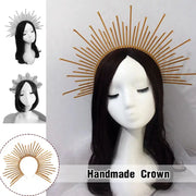Baroque Style Diy Lolita Crown Material Church Sun Goddess Crown Virgin Mary Lolita DIY Tiara Crown Making Kit Hair Accessories CosmicBlueprint7