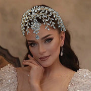 Goddess/Rhinestone Bridal Tiaras And Crowns Queen Diadem Crystal Wedding Headdress Bride Forehead Hairbands Bride Tiara Jewelry CosmicBlueprint7