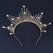 Star Shape Crown Headband Queen's Goddess Halo Halloween Costume Headwear Party Cosplay Headgear Jewelry Accessories CosmicBlueprint7