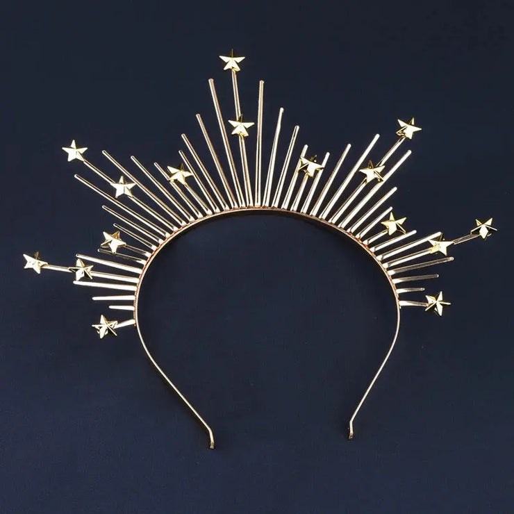Star Shape Crown Headband Queen&