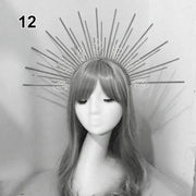 Baroque Style Diy Lolita Crown Material Church Sun Goddess Crown Virgin Mary Lolita DIY Tiara Crown Making Kit Hair Accessories CosmicBlueprint7