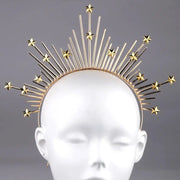 Star Shape Crown Headband Queen's Goddess Halo Halloween Costume Headwear Party Cosplay Headgear Jewelry Accessories CosmicBlueprint7