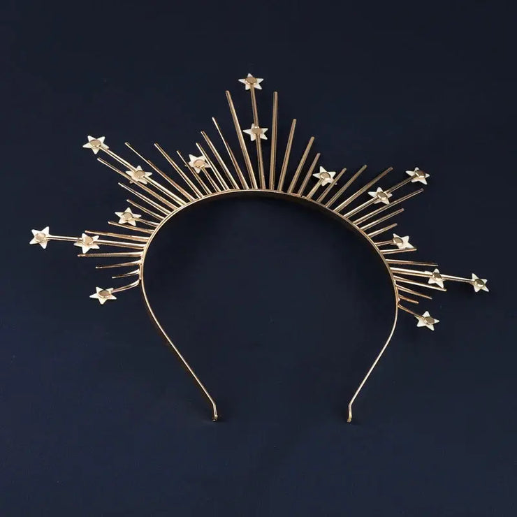 Star Shape Crown Headband Queen&