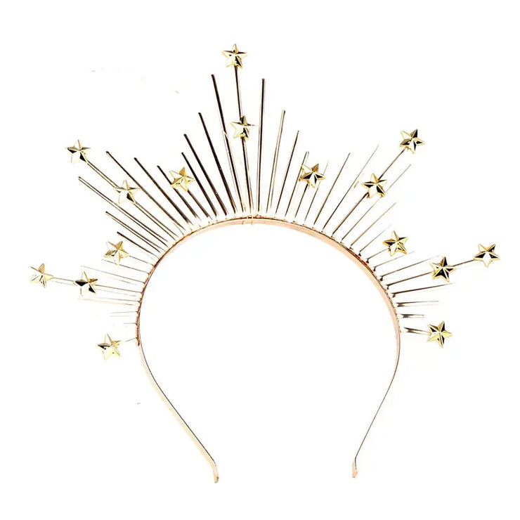 Star Shape Crown Headband Queen&