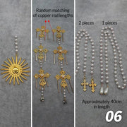 Gold Sun Crown Headband Sun Godmother's Crown Tiara Virgin Mary Gothic Fairy Goddess Hair Accessories DIY Tiara Making Material CosmicBlueprint7