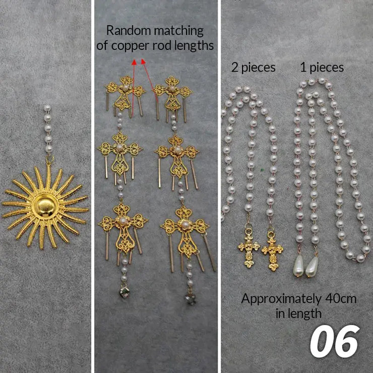 Gold Sun Crown Headband Sun Godmother&