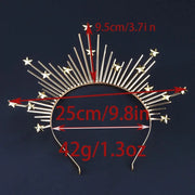 Star Shape Crown Headband Queen's Goddess Halo Halloween Costume Headwear Party Cosplay Headgear Jewelry Accessories CosmicBlueprint7