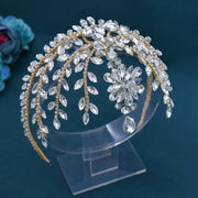 Goddess/Rhinestone Bridal Tiaras And Crowns Queen Diadem Crystal Wedding Headdress Bride Forehead Hairbands Bride Tiara Jewelry CosmicBlueprint7