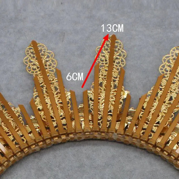Gold Sun Crown Headband Sun Godmother&