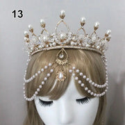 Baroque Style Diy Lolita Crown Material Church Sun Goddess Crown Virgin Mary Lolita DIY Tiara Crown Making Kit Hair Accessories CosmicBlueprint7