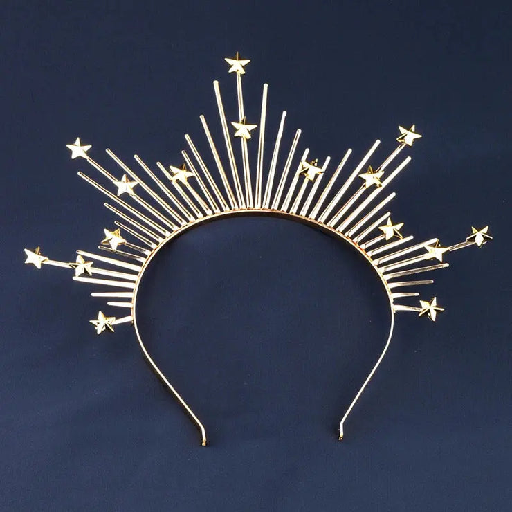 Star Shape Crown Headband Queen&