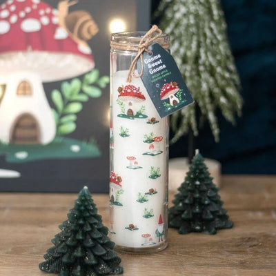 Gnome Sweet Gnome Spiced Apple Tube Glass Candle WONDER IMPORTS AUSTRALIA