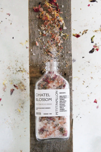 Chatel Blossom Bath Salts: 125 grams Petit Papillon