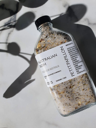 Australian Bush Bath Salts: 125g soft pouch Petit Papillon