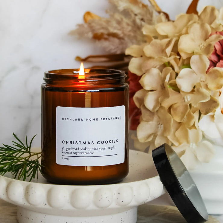 Christmas Cookies | Gingerbread & Maple- 220g CocoSoy Candle Highland Home Fragrance