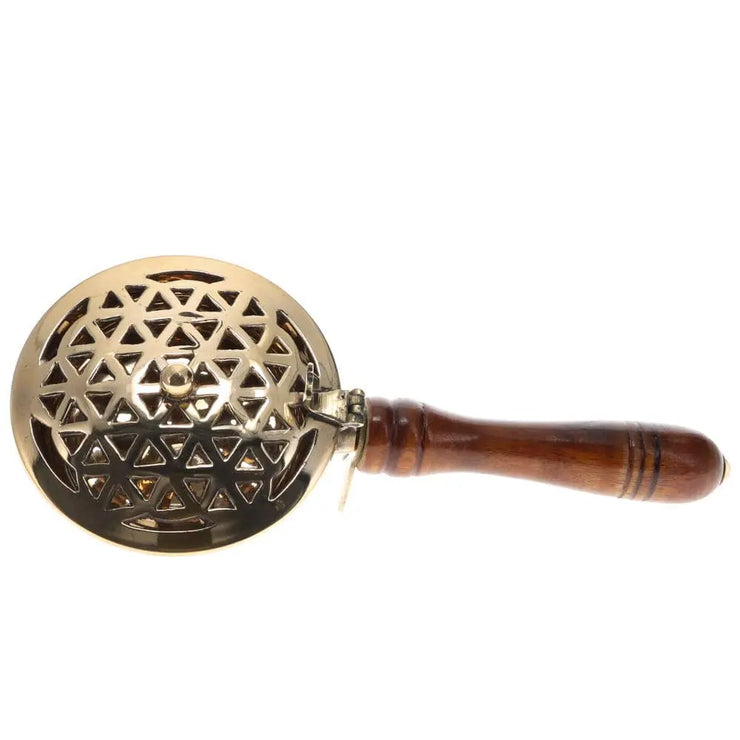 INCENSE BURNER - Brass Flower of Life WONDER IMPORTS AUSTRALIA