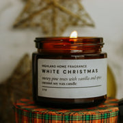 White Christmas | Pine & Vanilla | 50g Mini Candle Highland Home Fragrance
