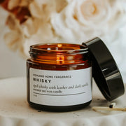 Whisky | Whisky & Leather | 50g Mini Travel Soy Candle Highland Home Fragrance