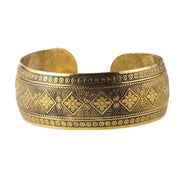 Tibetan Bronze Metal Carving Flower Elephant Cuff Bracelets& Bangles For Women Jewelry Gift - CosmicBlueprint7